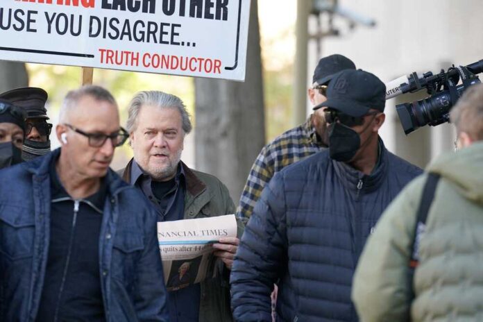 Washington,,Dc,Â,October,20,,2022:,Steve,Bannon,Arrived,At