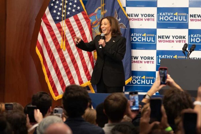 Vice,President,Kamala,Harris,Speaks,During,Election,Campaign,Rally,Organized