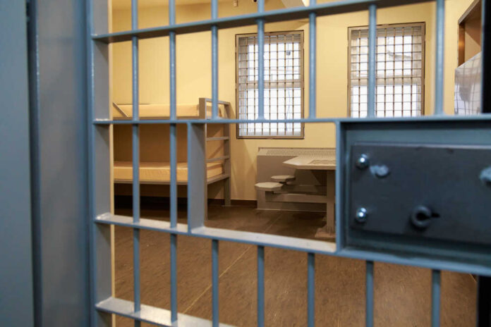 Typical,Modern,Prison,Bars.,Symbolic,Illustrative,Background,For,Crime,News.