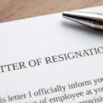 Bucks County Residents Demand Resignation of Commissioners Over Election Law Violations Resignation letter with a pen on top.