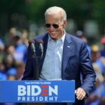 Exploring the Impact of Joe Biden’s Pardon on Political Dynamics Man speaking at outdoor campaign event with sunglasses