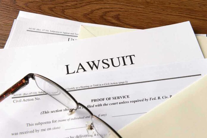 334984976 featured image Documents labeled Lawsuit with glasses on top
