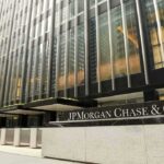 Exterior view of the JPMorgan Chase & Co. building in an urban setting