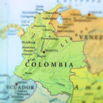 Columbian President Taunts Trump: Come Get Me! Map showing Colombia and surrounding countries.