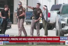 Hero School Principal Takes Bullet - Stops School Shooter