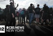 Pepper spray deployed at ICE protest outside Delaney Hall