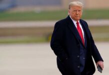 Trump BLASTS Report Inches From his Face! Donald Trump walking outdoors in formal attire