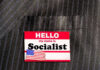 GOP Rep Pushes NEW Law Banning Socialists From Congress! Hello my name is Socialist name tag on suit.