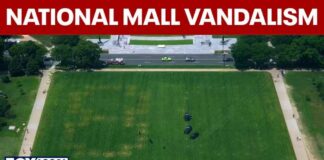 '86 47' appears on National Mall, US park police investigating