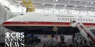 Trump unveils new Air Force One, gifted from Qatar