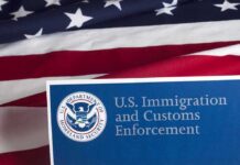 Trump INVOKES Deportation Law For The First Time Ever U.S. ICE document against American flag