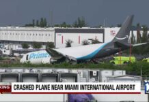 Airport Runway Carnage Kills 5 Amazon cargo plane crashes after going off Miami International Airport runway