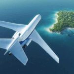 Trump Eyes SHOCKING Island Purchase! Airplane flying over tropical island