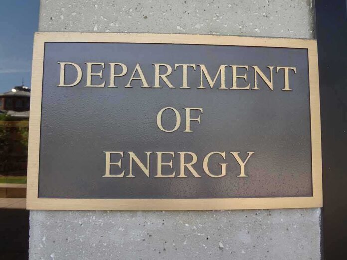 Department of Energy sign on building wall