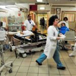 Islamist Illegal Found Not Guilty of Murder Immediately Flees Country Hospital emergency room with staff moving patients on stretchers