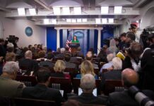 Trump Blacklists CNN, Politico and MSN From White House Omarosa Manigault, Jonathan Cyprien, and Jon Ledecky in a crowded White House press briefing