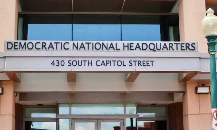 shutterstock_1446217424 Entrance to Democratic National Headquarters building