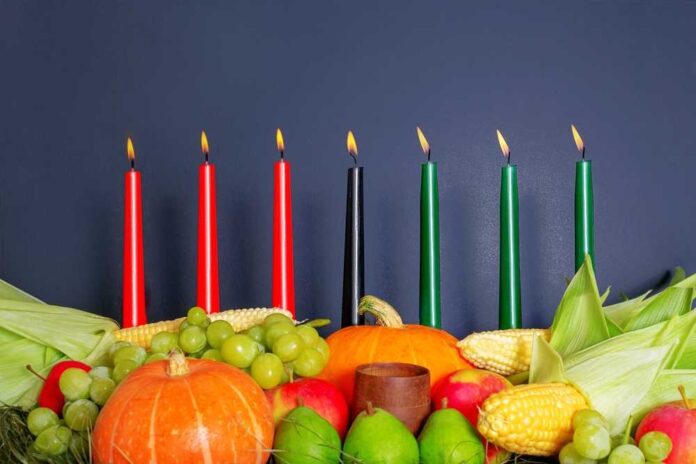 Kwanzaa,Afro-american,Holiday.,Corn,,Bowl,And,Harvest.