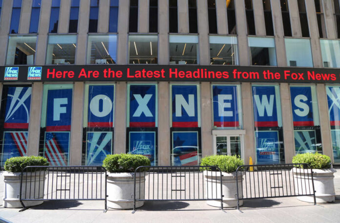 New,York,-,April,26,,2018:,Fox,News,Channel,At