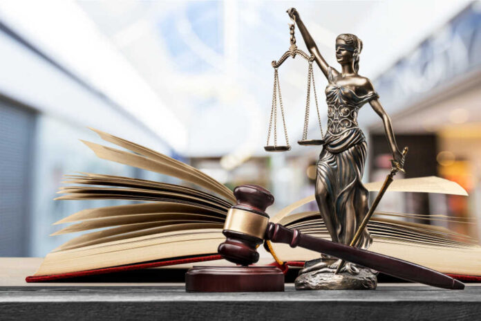 Open,Law,Book,In,Library