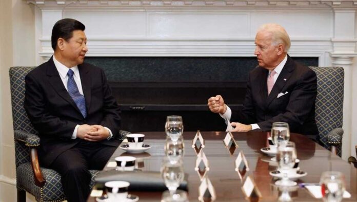 U.s.,Vice,President,Joe,Biden,(r),And,Chinese,Vice,President